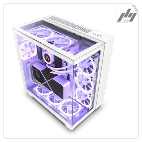تصویر  کیس کامپیوتر  NZXT H9 Elite - Matte 