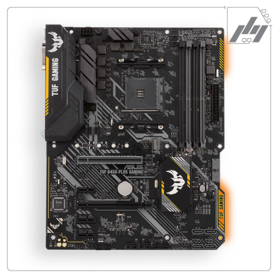 تصویر  مادربرد ایسوس  TUF B450 PLUS GAMING