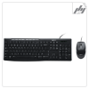 تصویر  کیبورد و موس سیم دار لاجیتک MK200