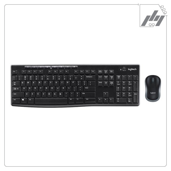 کیبورد و موس بی سیم لاجیتک (حروف فارسی) Logitech MK270